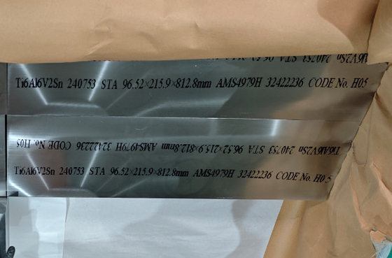 Customization Size Ti6AL6V2Sn Titanium Block AMS4979 H For Aerospace