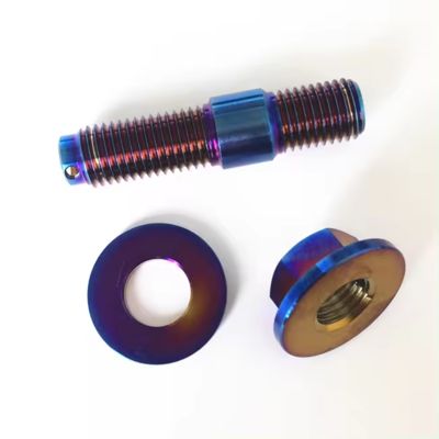 Customized Titanium Flange Nut with 6 points for Automobile Bicycle Modification